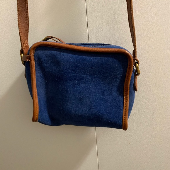 Madewell 1937 Camden Crossbody Bag in Blue Suede - Picture 4 of 12